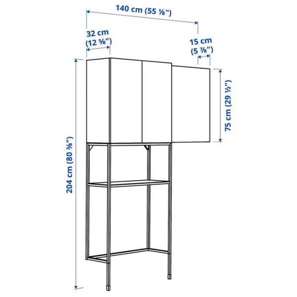 Etajeră Ikea Enhet White Oak / MDF photo 4 Etajeră Ikea Enhet White Oak / MDF photo 4