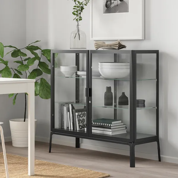 Витрина для гостиной Ikea Milsbo Металл / Anthracite photo 3 Витрина для гостиной Ikea Milsbo Металл / Anthracite photo 3