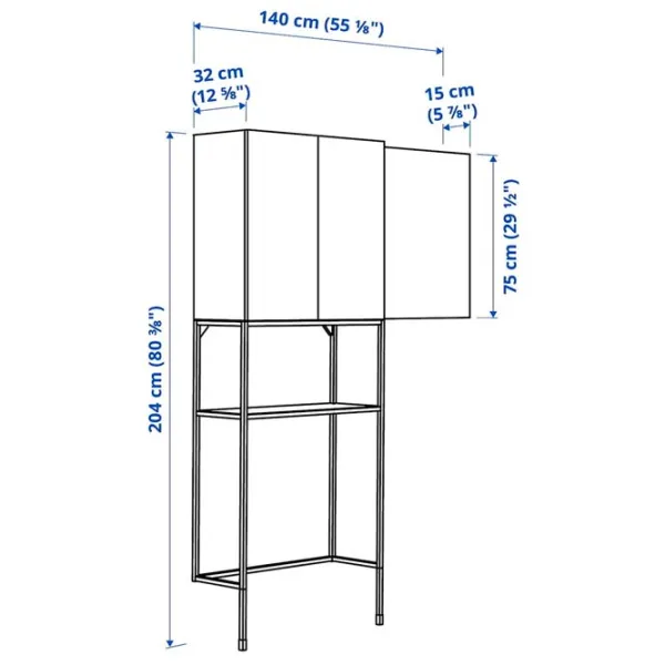 Etajeră Ikea Enhet White / MDF photo 5