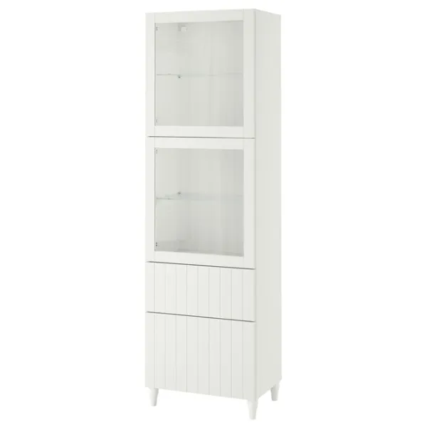 Dulap cu vitrină Ikea Besta PAL / White photo 1 Dulap cu vitrină Ikea Besta PAL / White photo 1