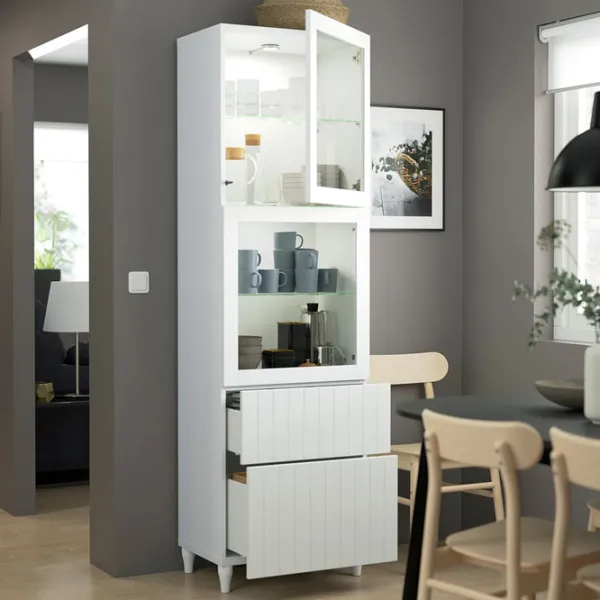 Dulap cu vitrină Ikea Besta PAL / White photo 3 Dulap cu vitrină Ikea Besta PAL / White photo 3