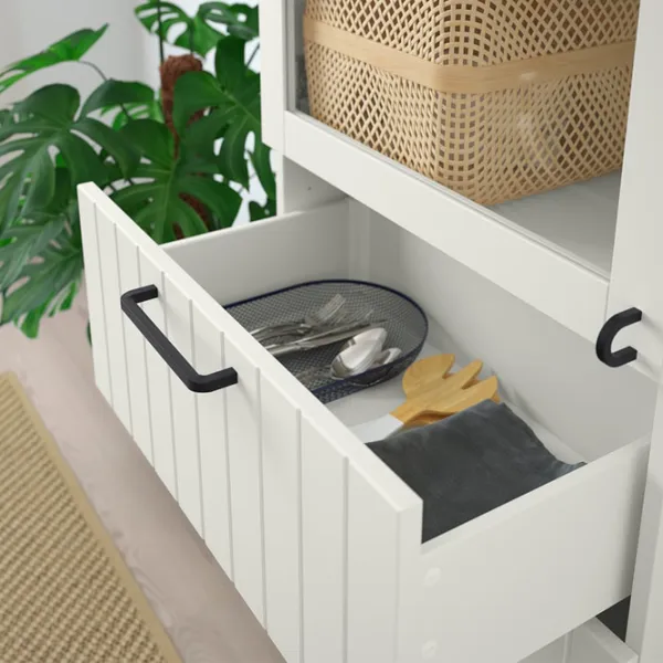 Dulap cu vitrină Ikea Besta PAL / White photo 5 Dulap cu vitrină Ikea Besta PAL / White photo 5