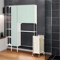 Стеллаж Ikea Enhet Белый-Светло-серо-зеленый / МДФ photo 3