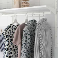 Стеллаж Ikea Boaxel Белый / Cталь photo 5