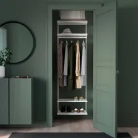 Стеллаж Ikea Boaxel Белый / Cталь photo 2