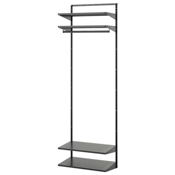 Etajeră Ikea Boaxel Anthracite / Oțel photo 1 Etajeră Ikea Boaxel Anthracite / Oțel photo 1