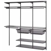 Etajeră Ikea Boaxel Anthracite / PAL