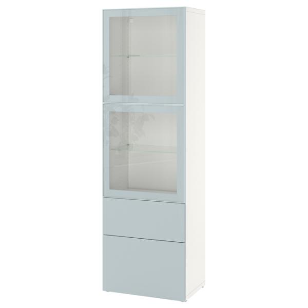 Dulap cu vitrină Ikea Besta/Selsviken PAL / Light Blue photo 1 Dulap cu vitrină Ikea Besta/Selsviken PAL / Light Blue photo 1