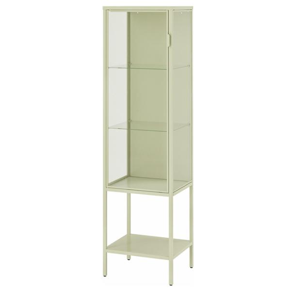 Dulap cu vitrină Ikea Rudsta  Metal / Light Green photo 1