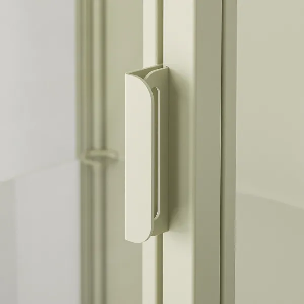 Dulap cu vitrină Ikea Rudsta  Metal / Light Green photo 4