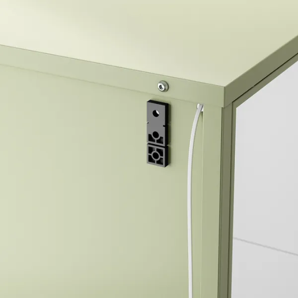 Dulap cu vitrină Ikea Rudsta  Metal / Light Green photo 6