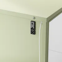Dulap cu vitrină Ikea Rudsta Metal / Light Green photo 6