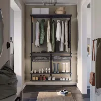 Стеллаж Ikea Boaxel Антрацит / ДСП photo 3