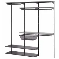 Etajeră Ikea Boaxel Anthracite / PAL