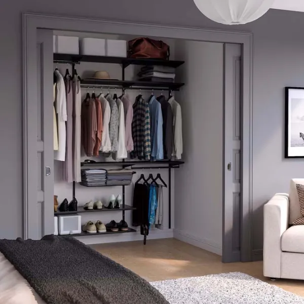 Стеллаж Ikea Boaxel Антрацит / ДСП  photo 3 Стеллаж Ikea Boaxel Антрацит / ДСП  photo 3