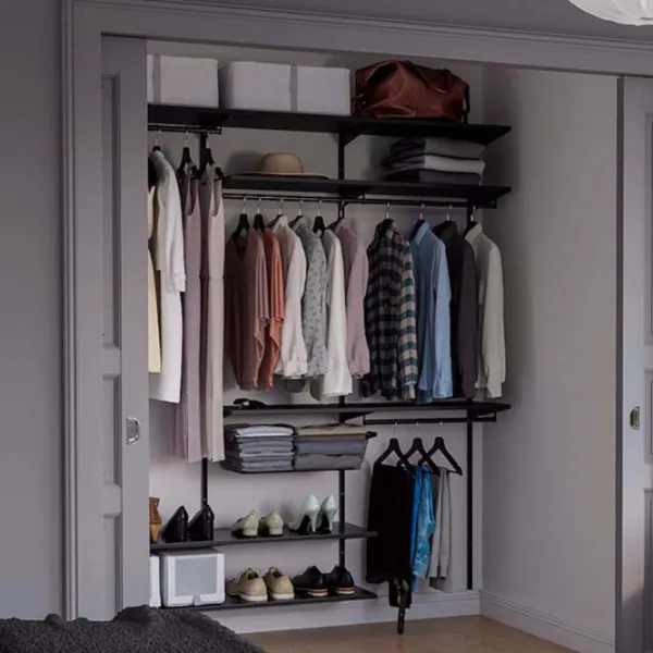 Стеллаж Ikea Boaxel Антрацит / ДСП  photo 5 Стеллаж Ikea Boaxel Антрацит / ДСП  photo 5
