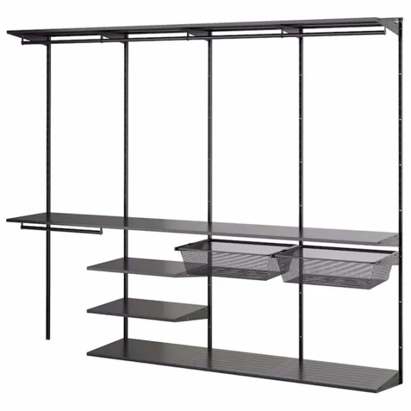 Etajeră Ikea Boaxel Anthracite / Oțel photo 1 Etajeră Ikea Boaxel Anthracite / Oțel photo 1