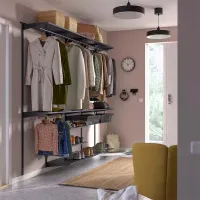 Etajeră Ikea Boaxel Anthracite / Oțel photo 2
