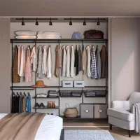 Etajeră Ikea Boaxel Anthracite / Oțel photo 4