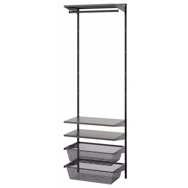 Etajeră Ikea Boaxel Anthracite / Oțel photo 1 Etajeră Ikea Boaxel Anthracite / Oțel photo 1
