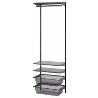 Etajeră Ikea Boaxel Anthracite / Oțel