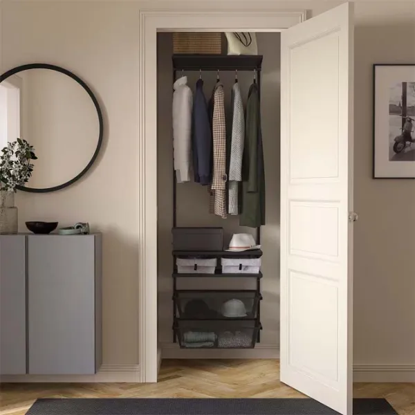Etajeră Ikea Boaxel Anthracite / Oțel photo 2 Etajeră Ikea Boaxel Anthracite / Oțel photo 2