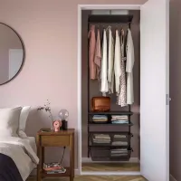 Etajeră Ikea Boaxel Anthracite / Oțel photo 4