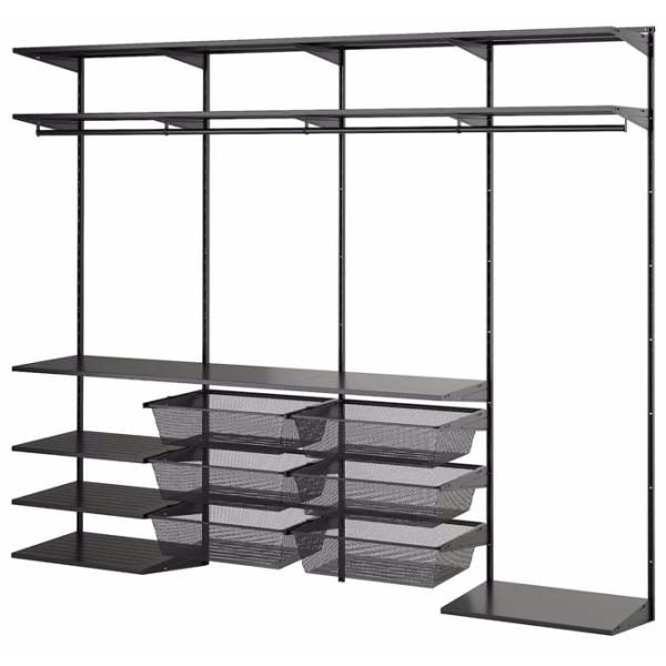 Etajeră Ikea Boaxel Anthracite / Oțel photo 1 Etajeră Ikea Boaxel Anthracite / Oțel photo 1