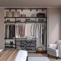 Etajeră Ikea Boaxel Anthracite / Oțel photo 3