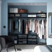 Etajeră Ikea Boaxel Anthracite / Oțel photo 5