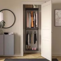 Etajeră Ikea Boaxel Anthracite / Oțel photo 4