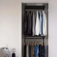 Etajeră Ikea Boaxel Anthracite / Oțel photo 5
