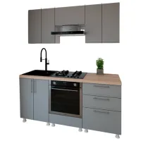 Кухня Smartex K4 ДСП меламин / Серый 