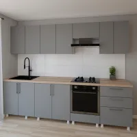 Bucătărie Smartex K4 PAL melaminat / Gray photo 2
