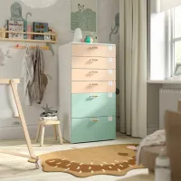 Комод Ikea Smastad/Platsa 123 x 60 x 57см / МДФ / Белая Береза Светло зеленый photo 4