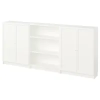 Comodă Ikea Billy/Oxberg 106 x 240 x 30 / MDF / Alb