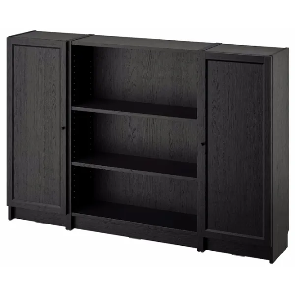 Comodă Ikea Billy/Oxberg 106 x 160 x 30 / MDF / Imitație Stejar Negru photo 1