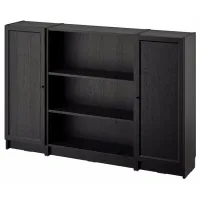 Comodă Ikea Billy/Oxberg 106 x 160 x 30 / MDF / Imitație Stejar Negru