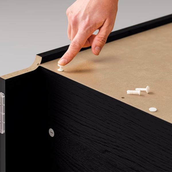 Comodă Ikea Billy/Oxberg 106 x 160 x 30 / MDF / Imitație Stejar Negru photo 6