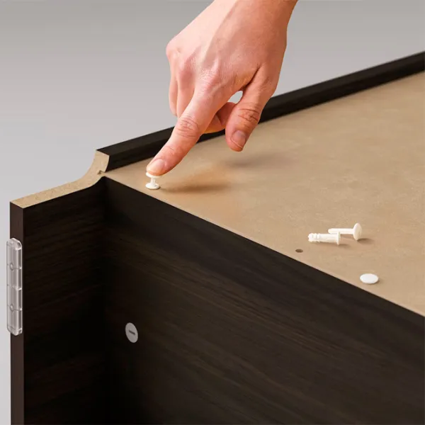 Comodă Ikea Billy/Oxberg 106 x 160 x 30 / MDF / Maro închis Aspect Stejar photo 4