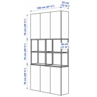 Dulap de bucătărie Ikea Enhet White / Sticlă photo 5