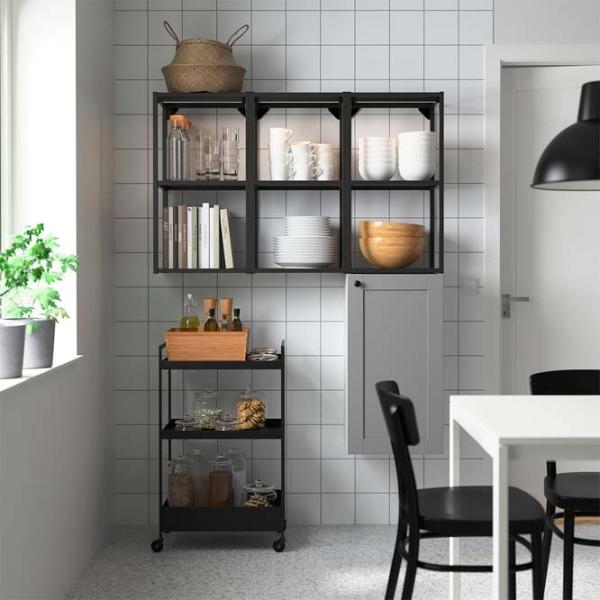 Etajeră Ikea Enhet Anthracite / MDF photo 3 Etajeră Ikea Enhet Anthracite / MDF photo 3
