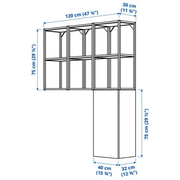 Etajeră Ikea Enhet Anthracite / MDF photo 5 Etajeră Ikea Enhet Anthracite / MDF photo 5