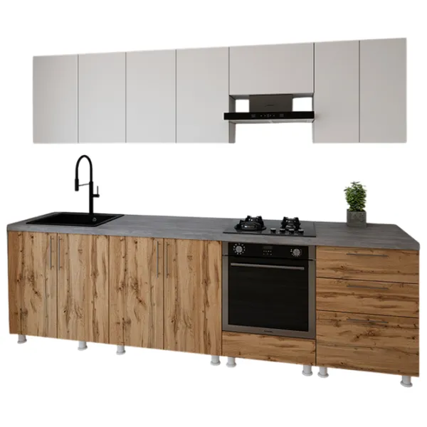 Кухня Smartex K4 ДСП меламин / Дуб темный photo 1