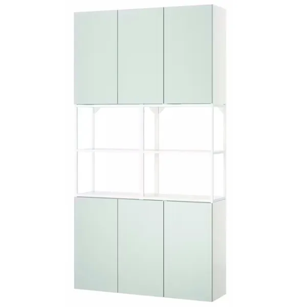 Kухонный шкаф Ikea Enhet Светло-зеленый / Стекло photo 1 Kухонный шкаф Ikea Enhet Светло-зеленый / Стекло photo 1