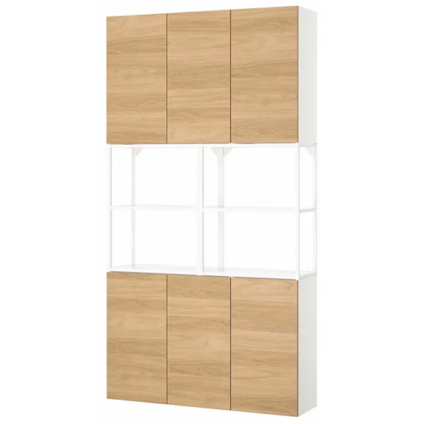 Dulap de bucătărie Ikea Enhet White / Sticlă photo 1 Dulap de bucătărie Ikea Enhet White / Sticlă photo 1