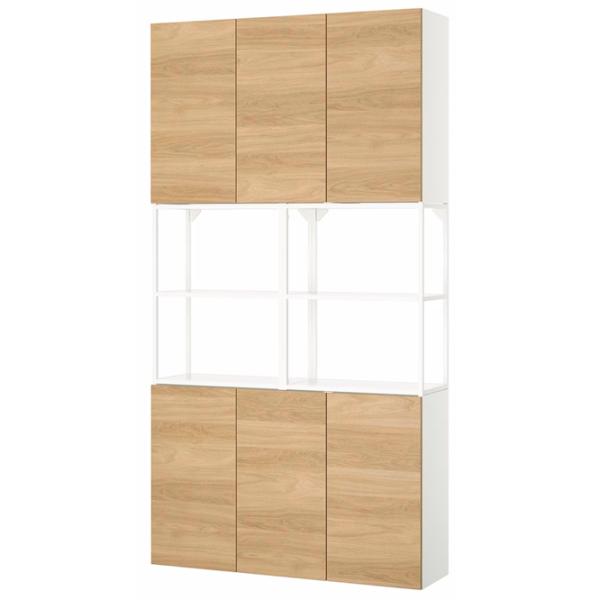 Dulap de bucătărie Ikea Enhet White / Sticlă photo 1 Dulap de bucătărie Ikea Enhet White / Sticlă photo 1