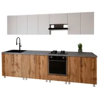 Bucătărie Smartex K4 PAL melaminat / Dark Oak