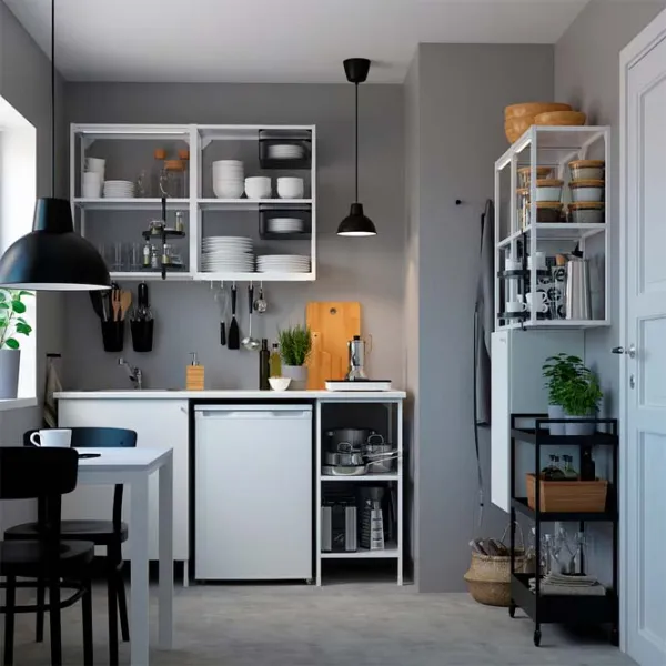 Etajeră Ikea Enhet White / MDF photo 2