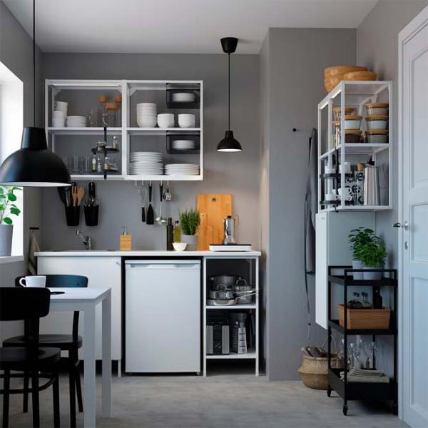 Etajeră Ikea Enhet White / MDF photo 2